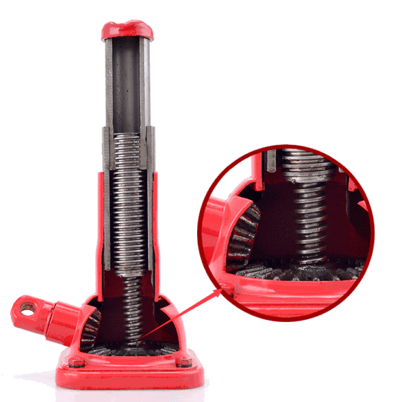 螺旋千斤頂?shù)膬?nèi)部齒輪結(jié)構(gòu)